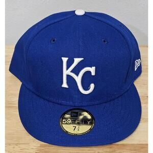 Kansas City Royals New Era 59FIFTY Low Profile Fitted Hat Blue 7 3/4 MLB Cap